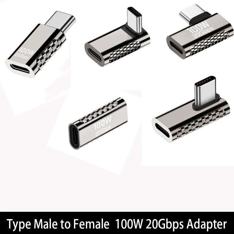 

Переходник с Type C на USB C, 100 Вт, коннектор для быстрой зарядки 8K @ 60 Гц, USB 3,2, 20 Гбит/с, OTG адаптер, конвертер для Macbook, Xiaomi, Huawei