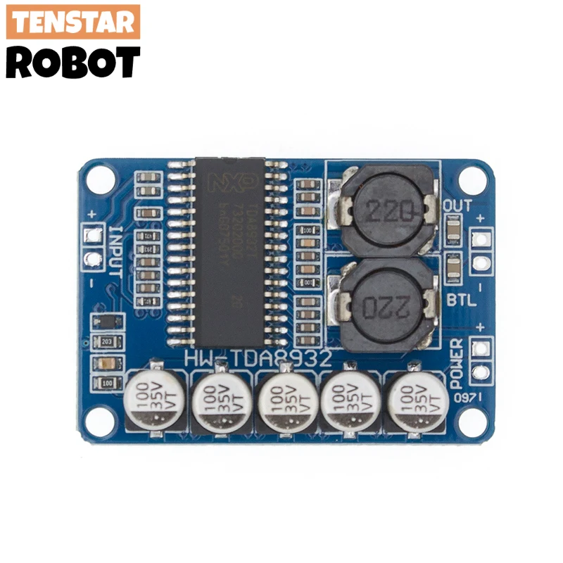 TENSTAR ROBOT 1pcs Low Power TDA8932 35W Digital Amplifier Board Module ...
