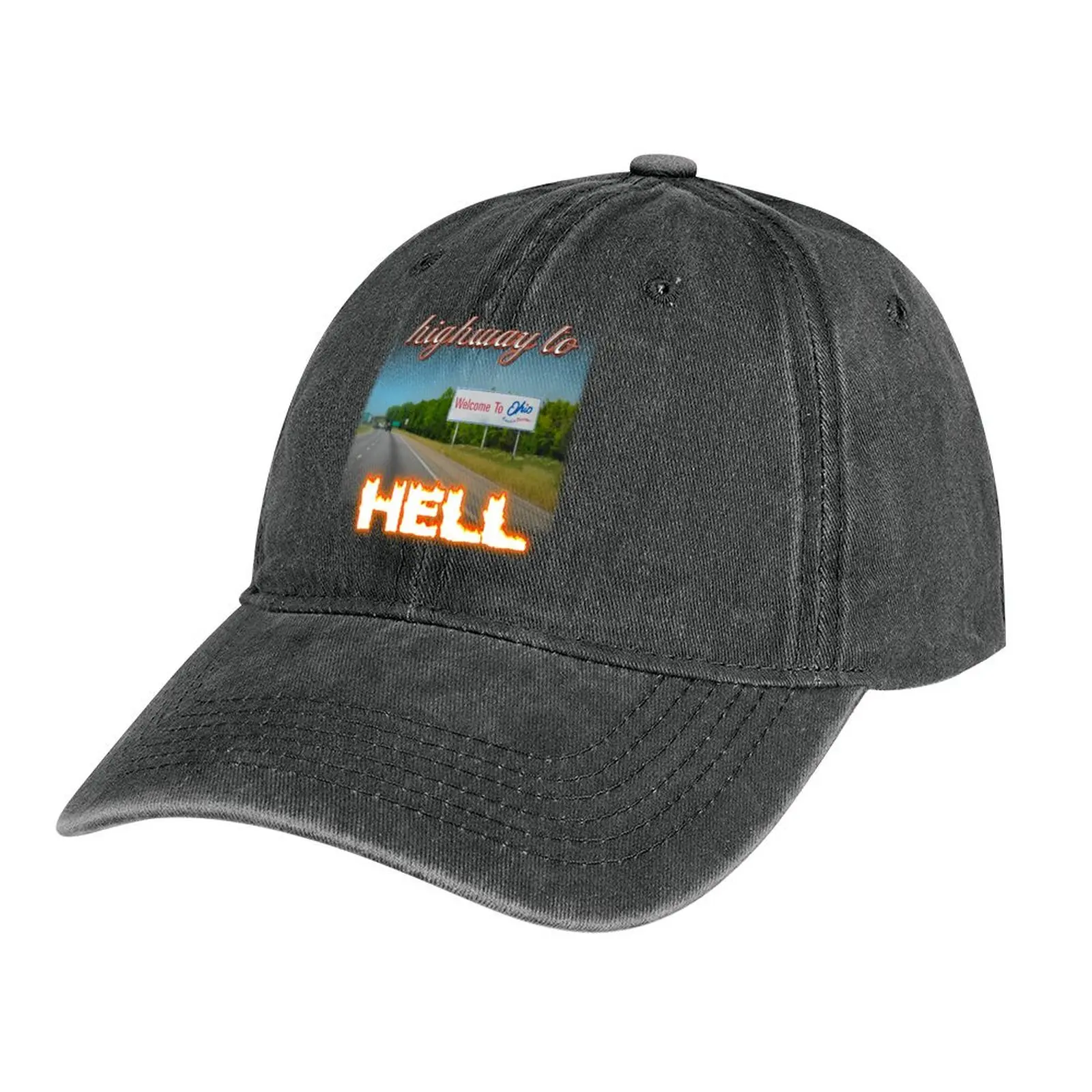 

Welcome To Ohio Highway To Hell Cowboy Hat Sun Cap Icon Men Golf Wear Women's