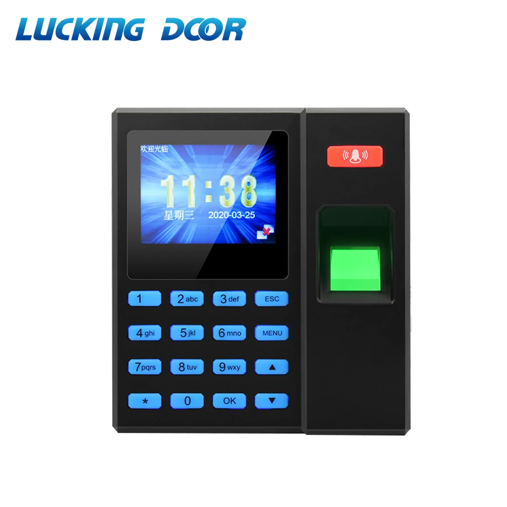 

Biometric Time Attendance Access Fingerprint Recogn ID Card Reader Access Control System RFID Door Strike Access Control System