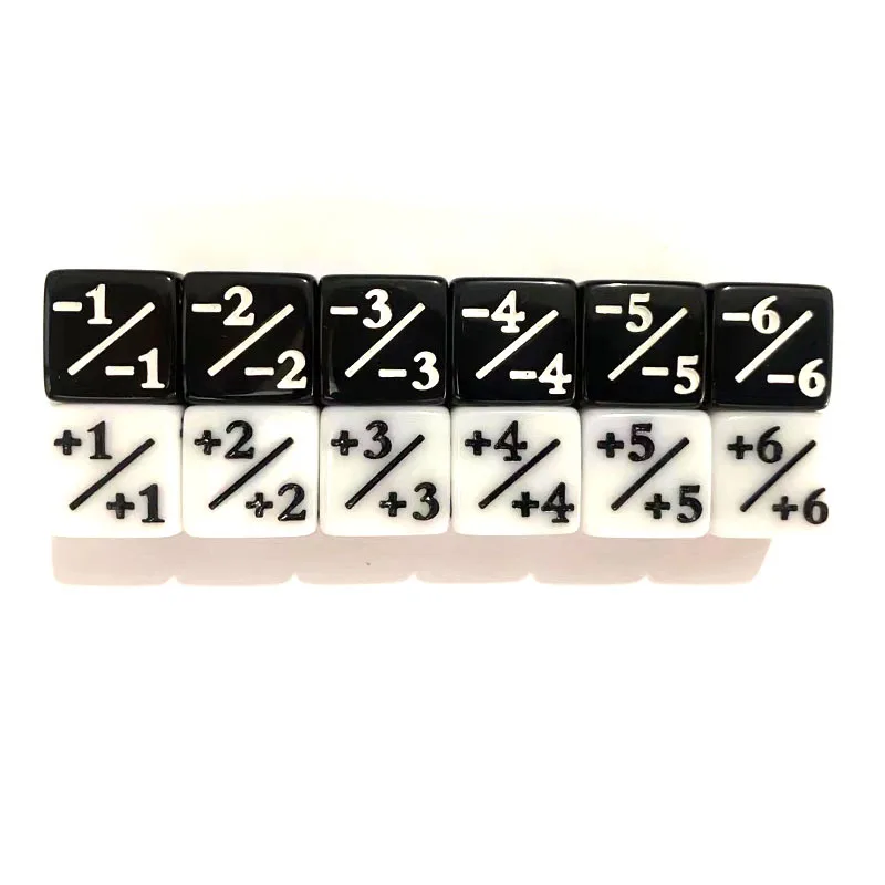 10 Stück Würfel 16 mm 6 Seitenzähler + 1 Kinderspielzeug Zählen für MTG The Gathering Card Gaming Token Loyalty Gift – Detail 6