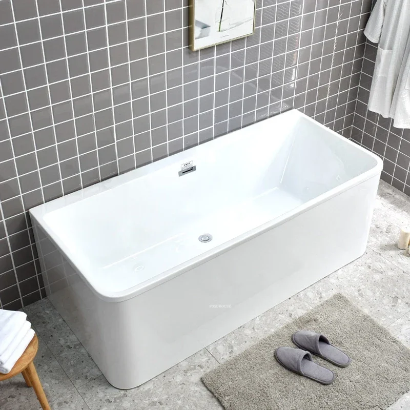 Modern Bathroom Supplies Massage Bathtub Detached Acrylic Adult Surf Jacuzzi Small Apartment Waterfall Bathtub with Faucet X 4