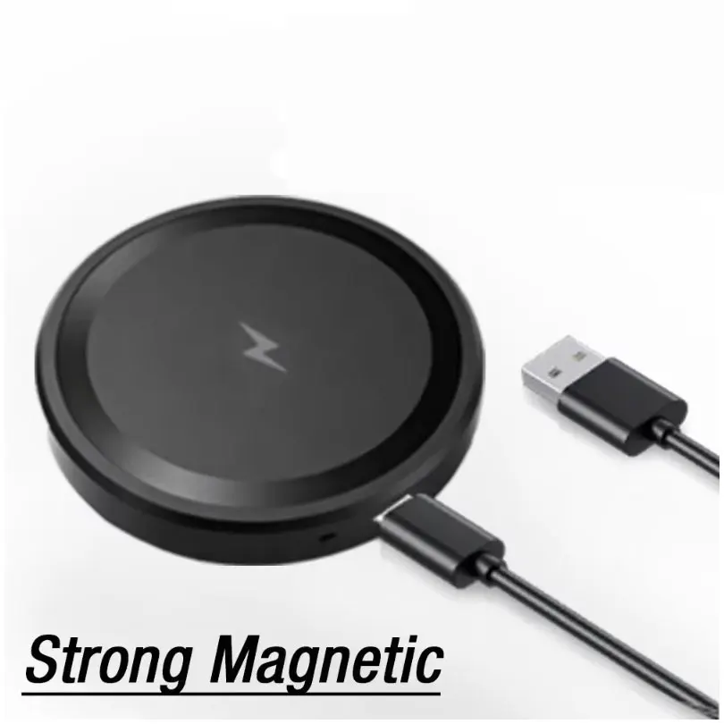 แท่นชาร์จไร้สายแม่เหล็กขนาดเล็ก สำหรับ Magsafe iPhone 17 16 15 14 13 12 Pro Max สำหรับ Samsung S25 แท่นวางโทรศัพท์ชาร์จเร็วแบบแม่เหล็ก