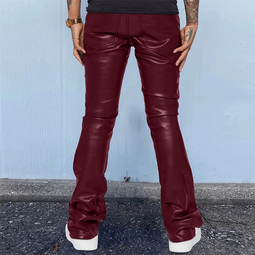 

Trousers Man Pants Men Slim Stage Costume Straight Leg Pants Hip-hop Pants Loose Mens Mid-Waist Oversized Pants
