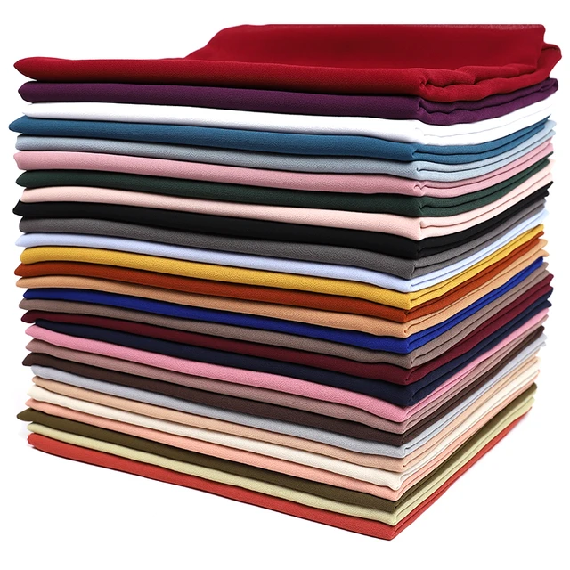 108108-10bd13.jpg Femmes musulmanes en mousseline de soie Hijab châles écharpe Modal coton Jersey Hijabs plaine douce pour femme musulman Voile bandeau 70*180 cm islamique