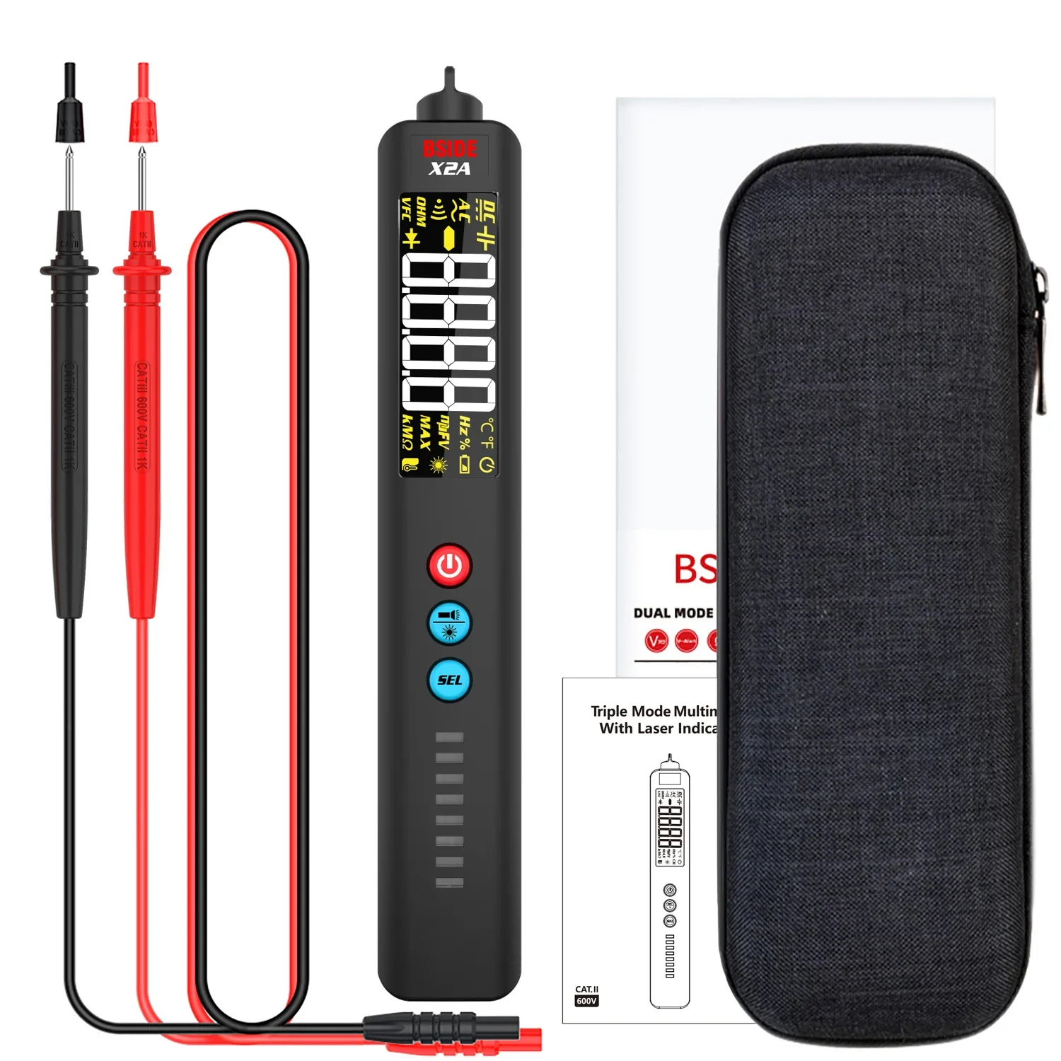 digital multimeter multimeter tester BSIDE laser indication