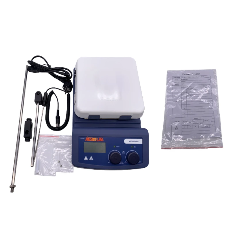 IKEME Heating Magnetic Stirrers MS7-H550-pro Laboratory Magnetic Stirrer With Hot Plate LCD Digital Hotplate Stirrer 20L