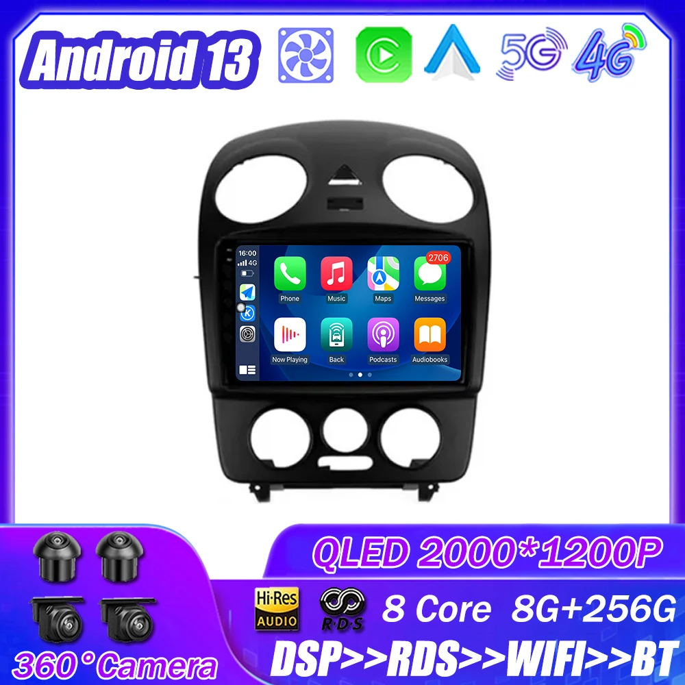

Android 13 для Volkswagen Beetle A4 2002 - 2011 автомобильное радио, мультимедийный плеер, навигация, стерео, GPS, автомобильная головка, фотосессия 2DIN, DSP, Wi-Fi