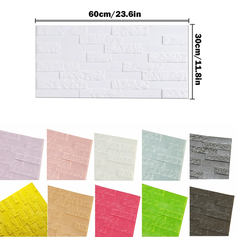 3D Wall Stickers Self-adhesive Wallpaper Panel For Home Decor
