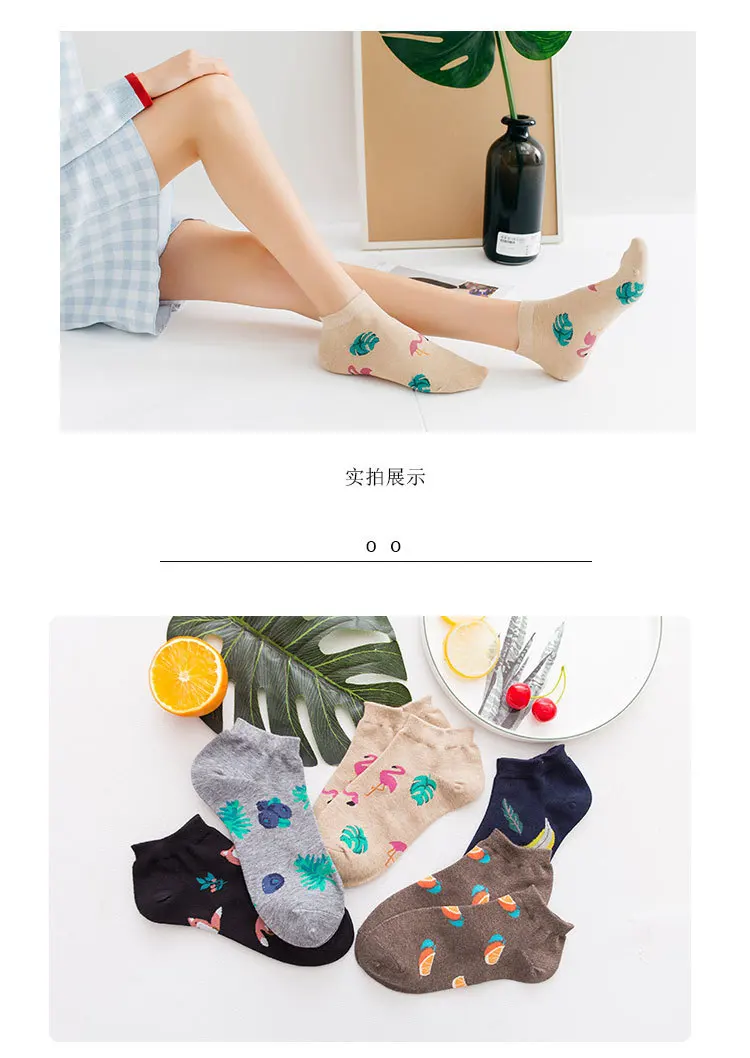 5 Paare/los Frauen Mädchen Mode Lässig Vintage Baumwolle Socken Sommer Söckchen – Detail 11