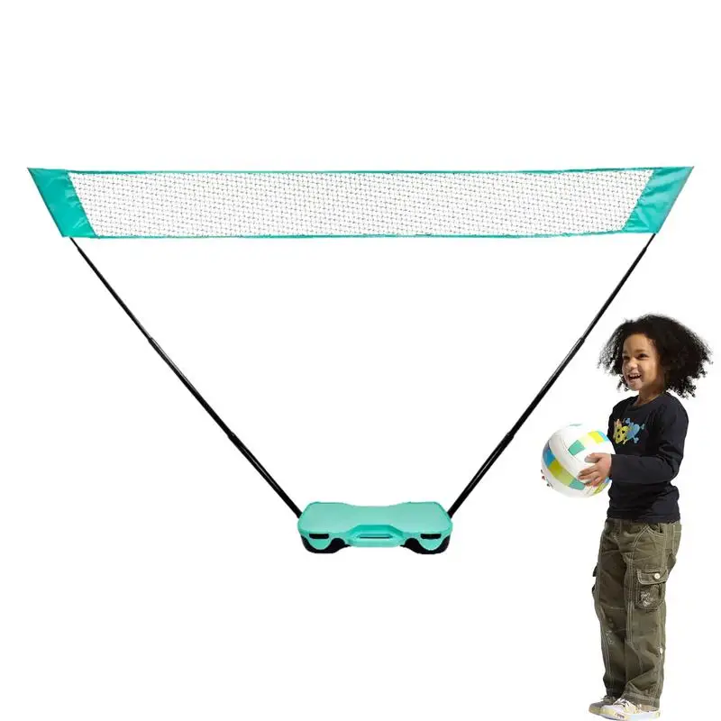 

Badminton Net Stand Folding Backyard Volleyball Training Net With Storage Base Easy Setup Badminton Courts Net For Beach Drivewa