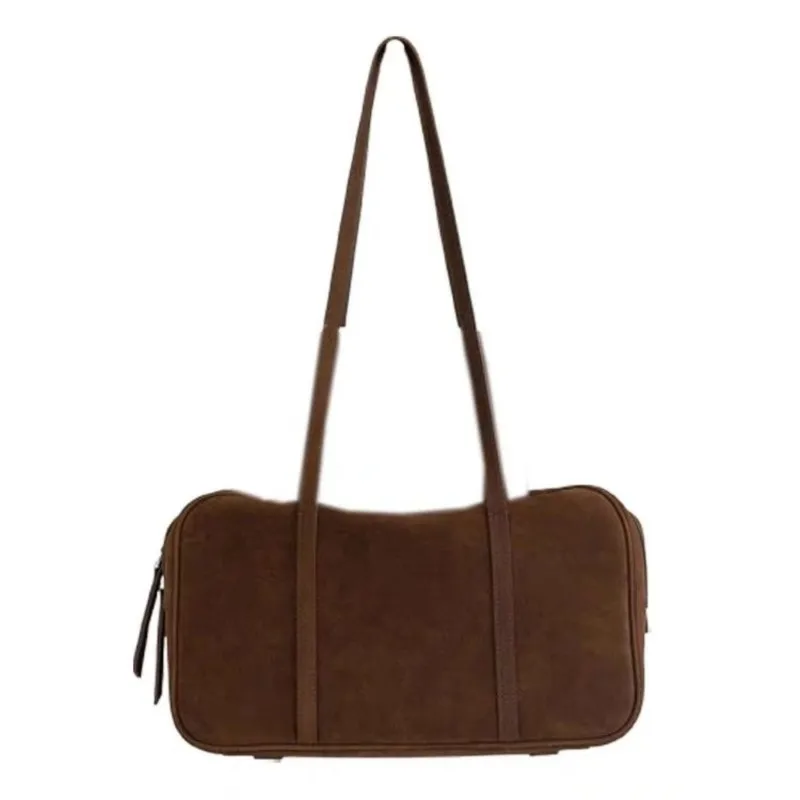 Vintage Pebbled Tote Bag Women Suede Large Capacity Pillow Underarm Bag Ladies Casual Commute Practical Minimalist Shoulder Bags