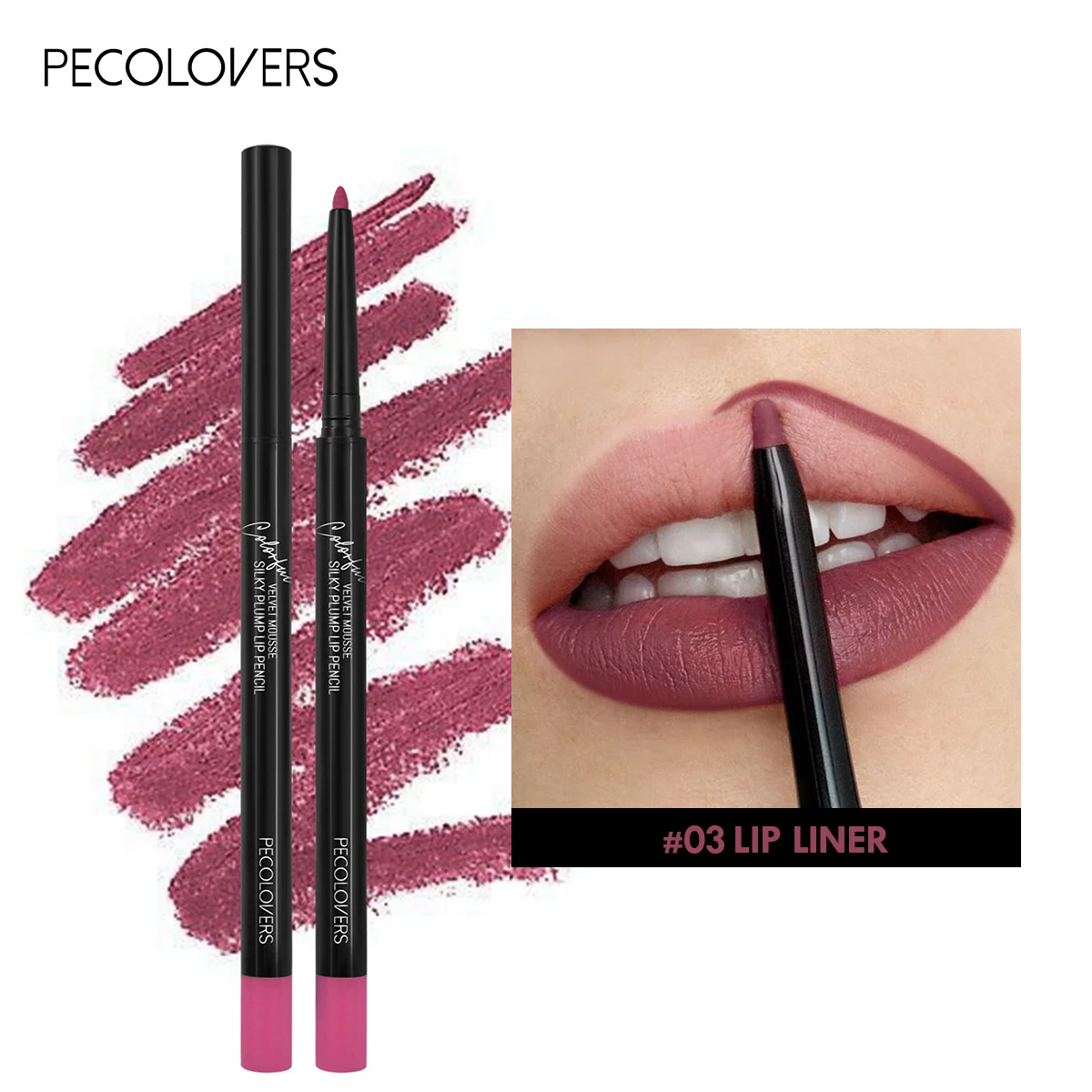 Vibrant Matte Lipliner Set - Waterproof, Moisturizing, Long-Lasting & Non-Stick Formula