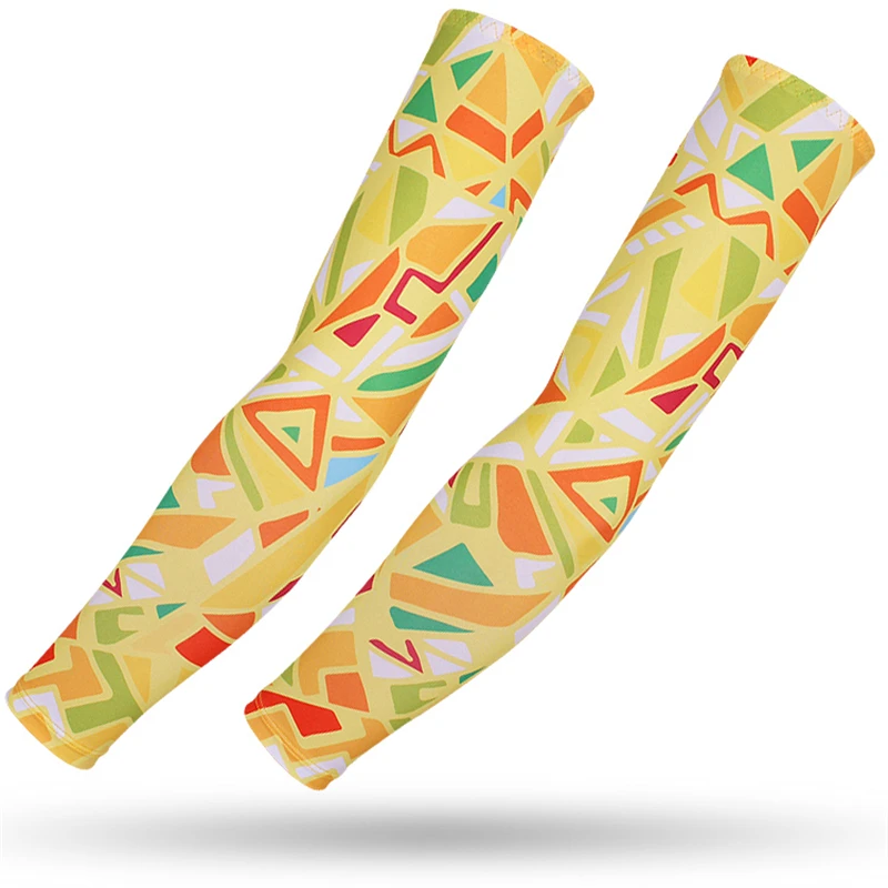 Basketball Sleeve Tattoo Sun Protection Running Arm Cover Ladies Arm Warmer Bicycle Cycling Cuff 2Pcs Women's Cycling Braces Gym 4