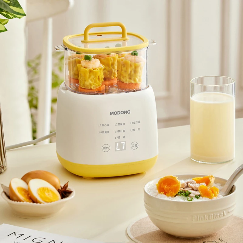 300W Electric Egg Boiler Breakfast Machine Multicooker Steamer Automatic Egg Cookers Home Egg Custard Steaming Cooker with Timer 4