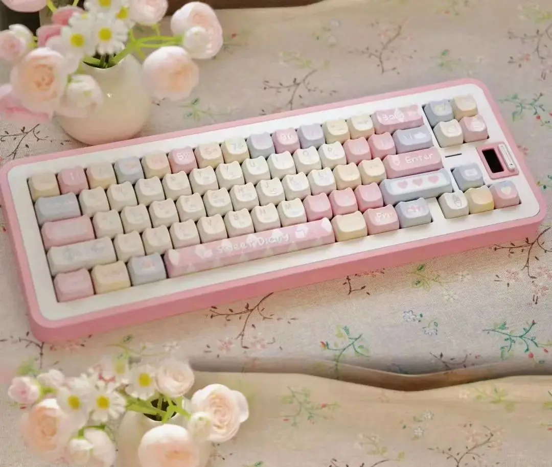 

Cat MAO Keycaps Cute Keycaps PBT Customized Gift New Square Thermal Sublimation Mechanical Keyboard 방수 MX Switch