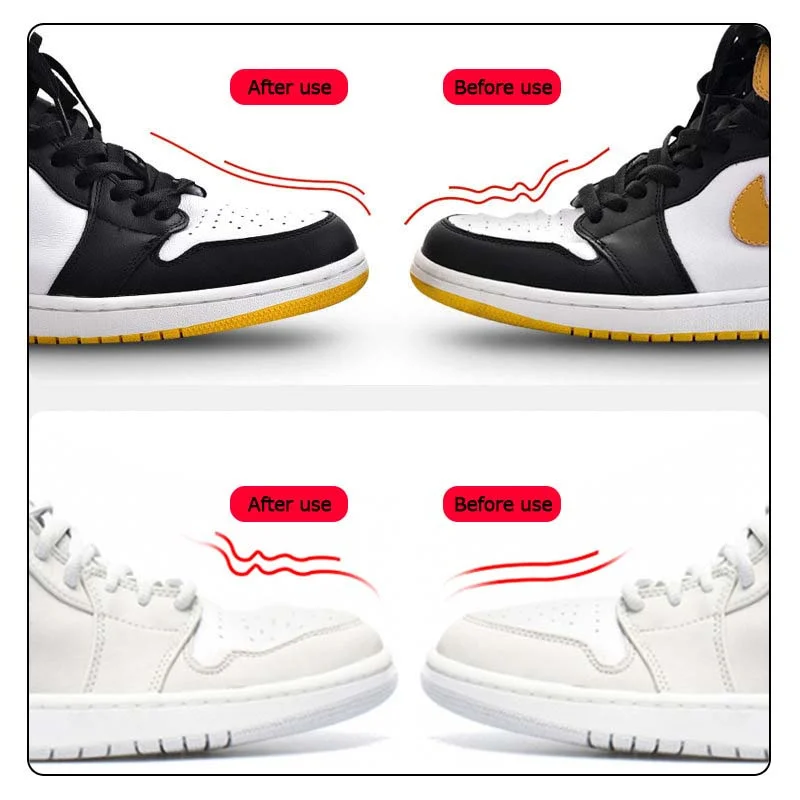 10 Pairs Anti Wrinkle Toe Caps Protector for Sneakers Support Stretcher Expander Anti Creased Shoes Tree Accessories Wholesale
