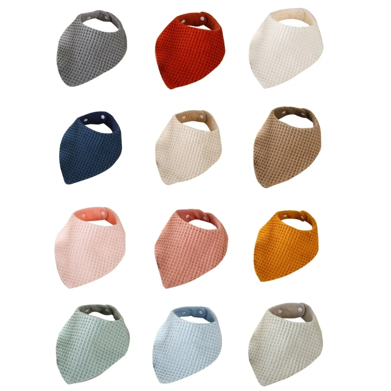 

Q81A Baby Bandana Drool Bibs Unisex Bandana Bibs Super Absorbent Bandana Drool Bibs