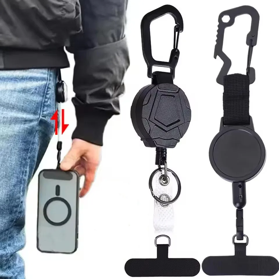 Retractable Anti-Theft Phone Holder with Belt Clip