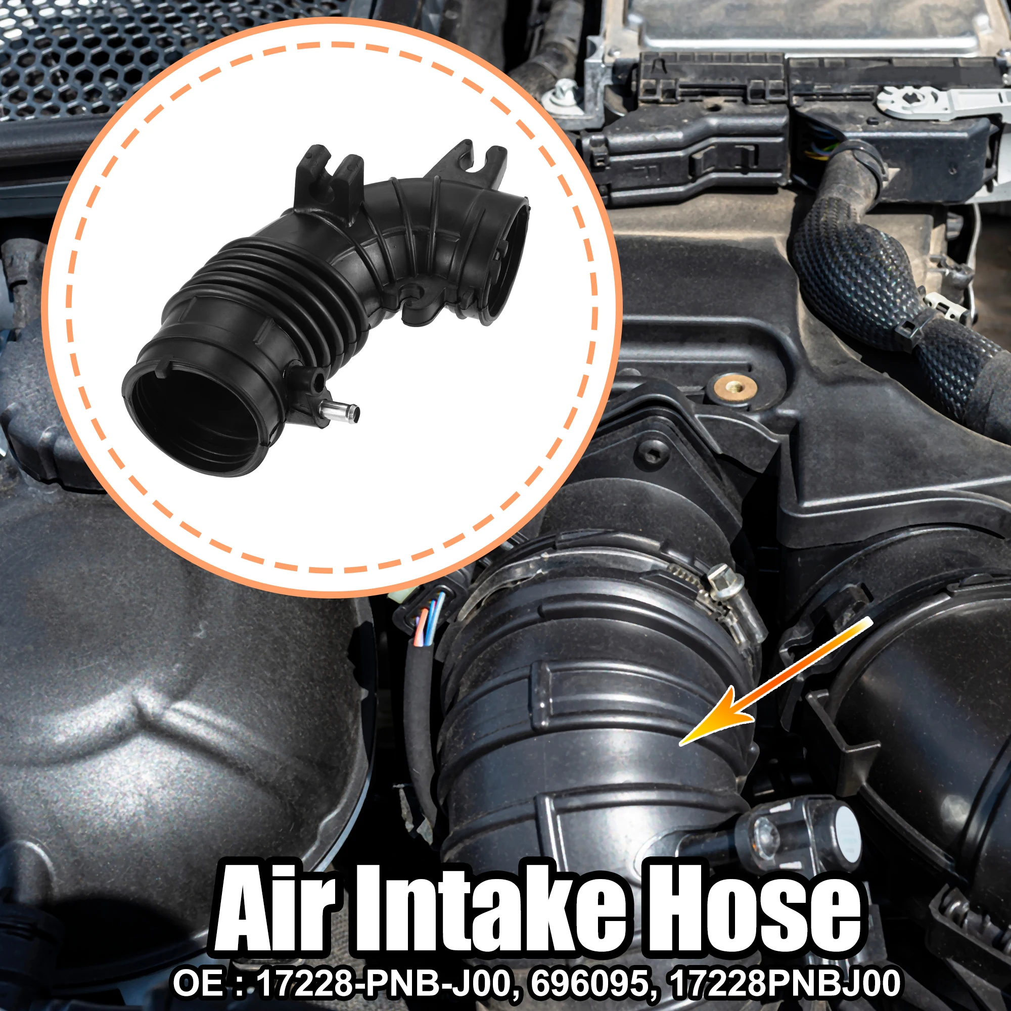 Engine Air Intake Hose for Honda CR-V 2.4 2005 2006