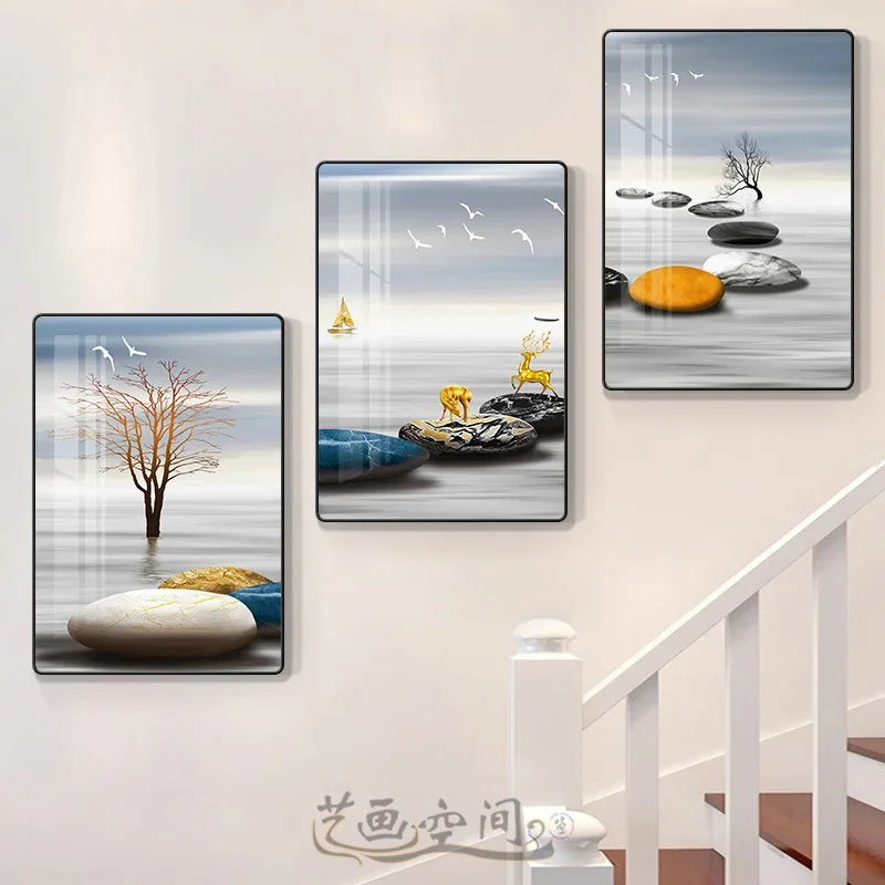 

Картины F32 на лестнице, коридоре, фреске, дуплексном здании, коридоре, Украшение стен, гостиной