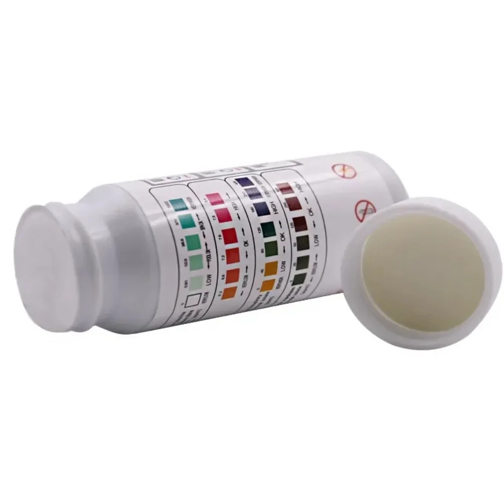 50pcs 4-in-1 PH Test Strips Water Quality Test Paper Strip Residual Chlorine Alkalinity Hardness Tester For Swimming Pool