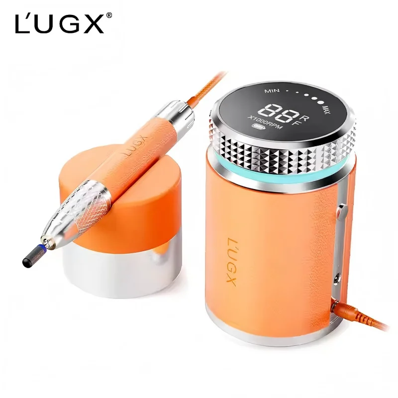 L'UGX Professional Nail Drill, Waterproof 35000RPM Brushless Nail Drill Machine, Rechargeable Nail Efile for Acrylic Gel Nails 6