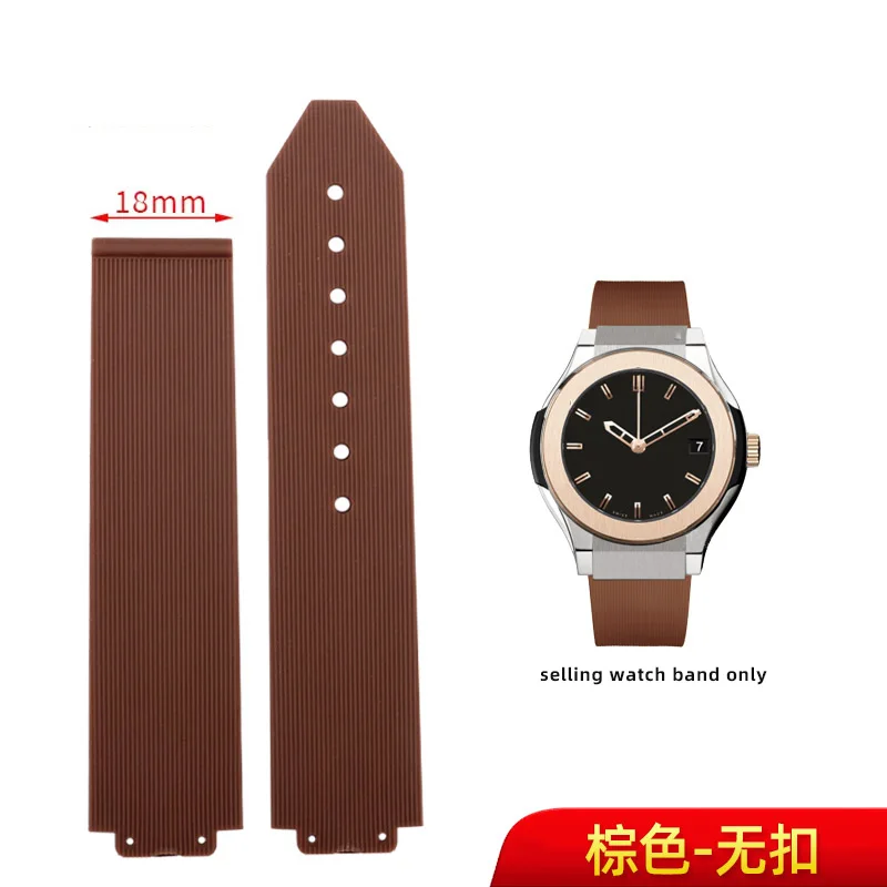 Watchband for HUBLOT BIG BANG Silicone 20*13mm Waterproof Women Watch Strap Chain Watch Accessories Rubber Bracelet 