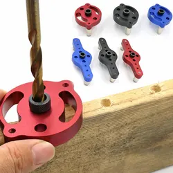 Kit de guidage de perçage pour chevilles en bois, outils de menuiserie, trous de poche verticaux, gabarit de perçage, localisateur de trous géométriques 