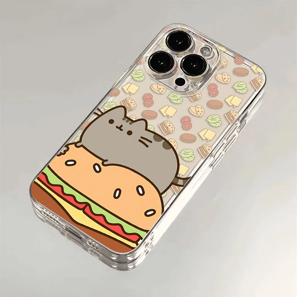 Transparent Cat Design Phone Case - Pusheen Edition