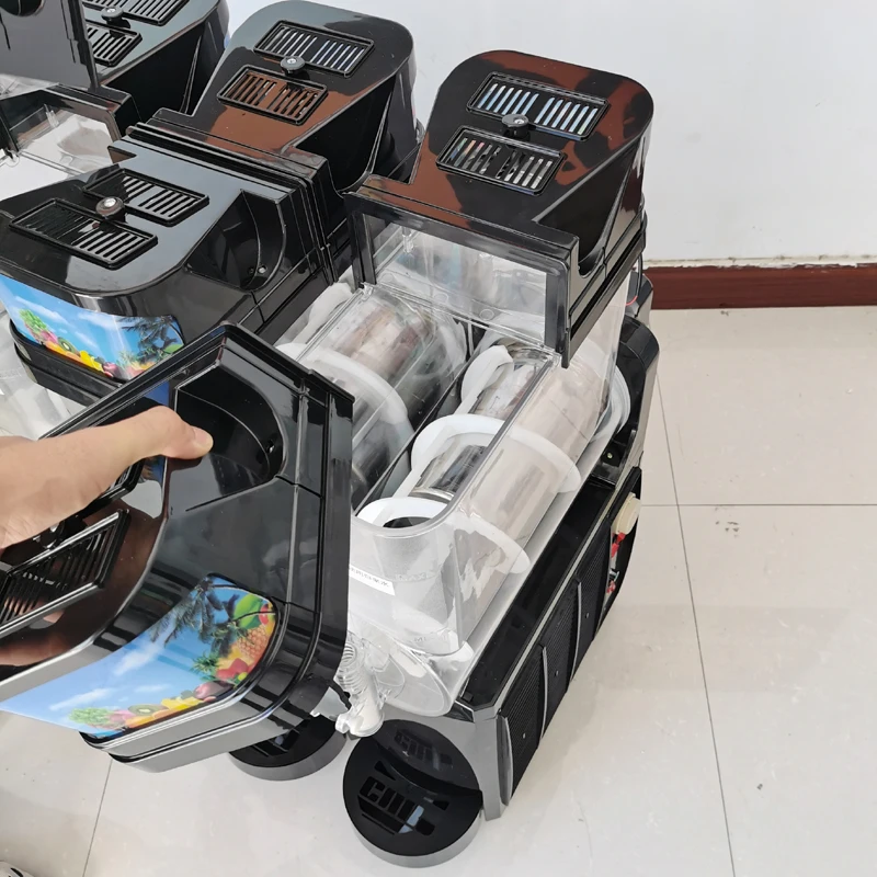 Single Tank Commercial Slushy Machine Electric Automatic Slush Maker Machine Frozen Drink Snow Melting Machine 5