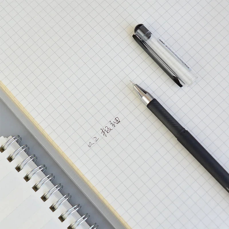 4 pcs/lot 0.2mm Fine Gel Pens White Black Finance Needle Pens for Writing Office School Supplies 0.2 Thin Line Pen Stationery 4