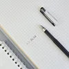 4 pcs/lot 0.2mm Fine Gel Pens White Black Finance Needle Pens for Writing Office School Supplies 0.2 Thin Line Pen Stationery 4