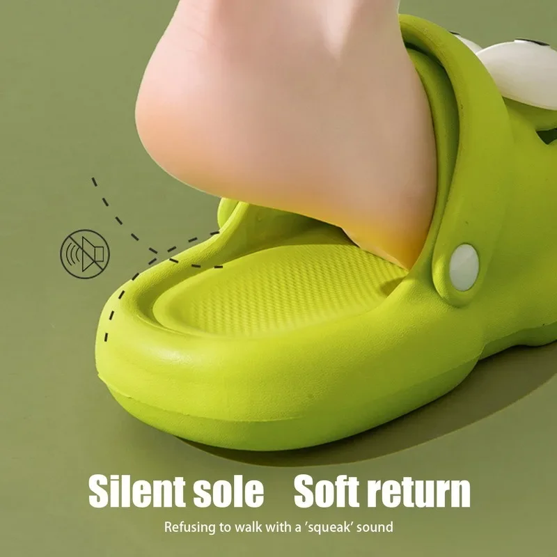 Women's Slippers Clogs Summer Beach Cartoon Big Eyes Kawaii Slides Funny Sandals Flip Flops Indoor Outdoor Soft Non Slip Sandals