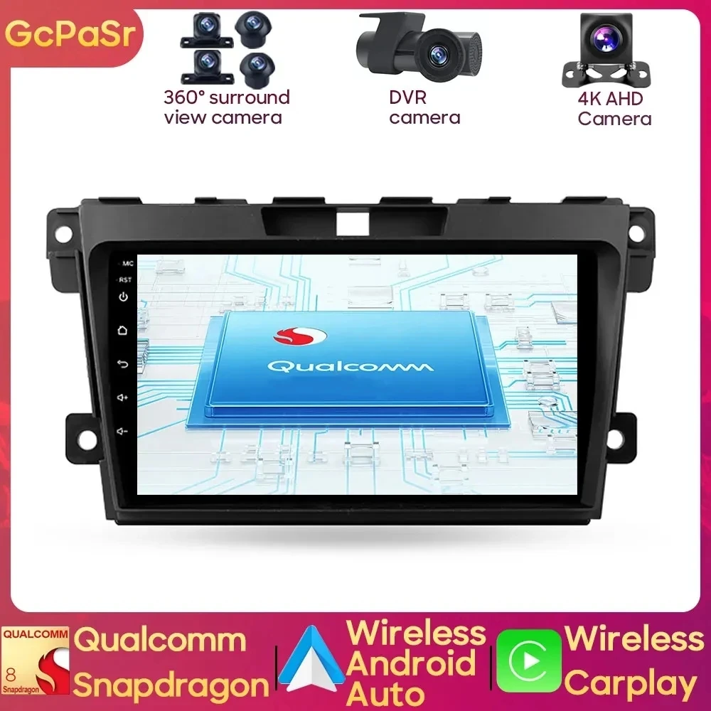 

Автомагнитола с видеомонитором для Mazda CX7 CX 2009-2012, Android-навигация, GPS, сенсорный экран, Carplay IPS
