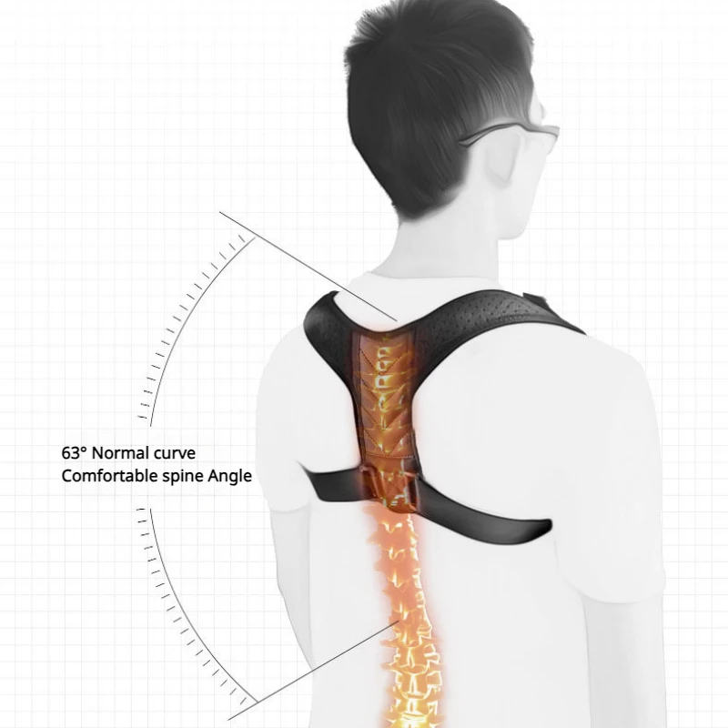 Back Posture Correction Belt Hunchback Prevention Correction of Sitting Posture Unisex Breathable Body Shaping Support Braces 5