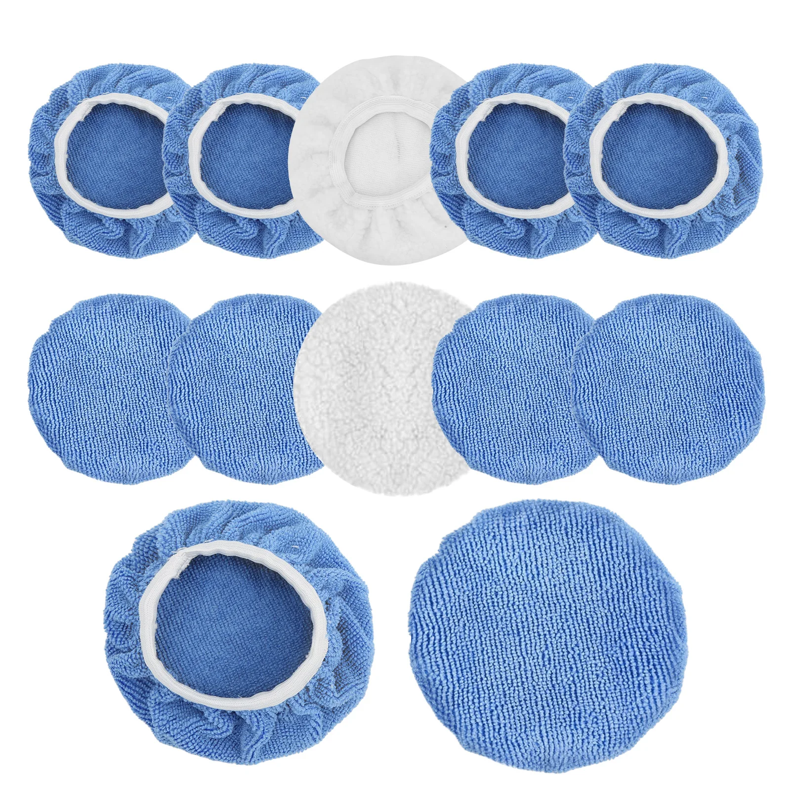 Polishing Buffing Pads 12 Packs Car Polisher Bonnet Set for Truck Motorcycle Boat for 5-6in Polishers car polisher