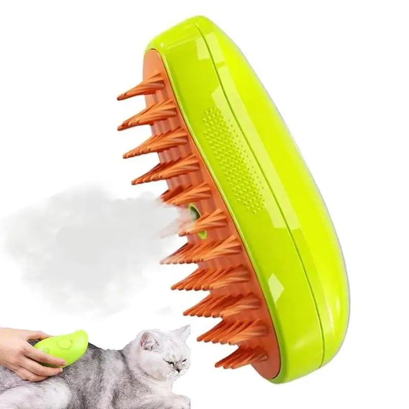 ElectricCatHairKnotRemoverWithSprayRechargeableDogCatSteamBrushesHairGroomingTool