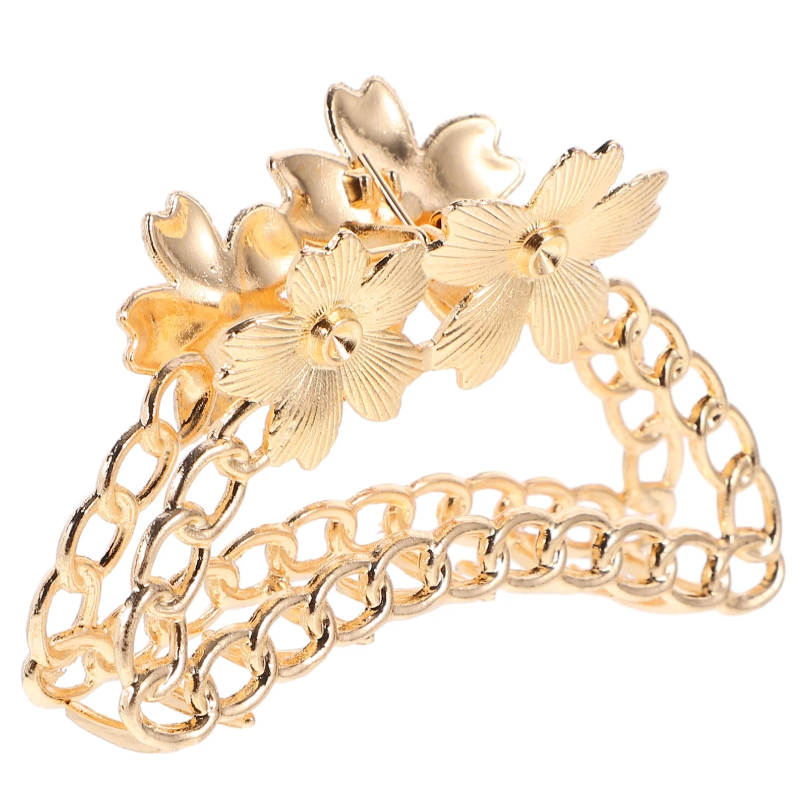 

Flower Clip Chain Hair Clip Decorative Claw Clip Hair Claw Clip for Long Hair Thick Hair