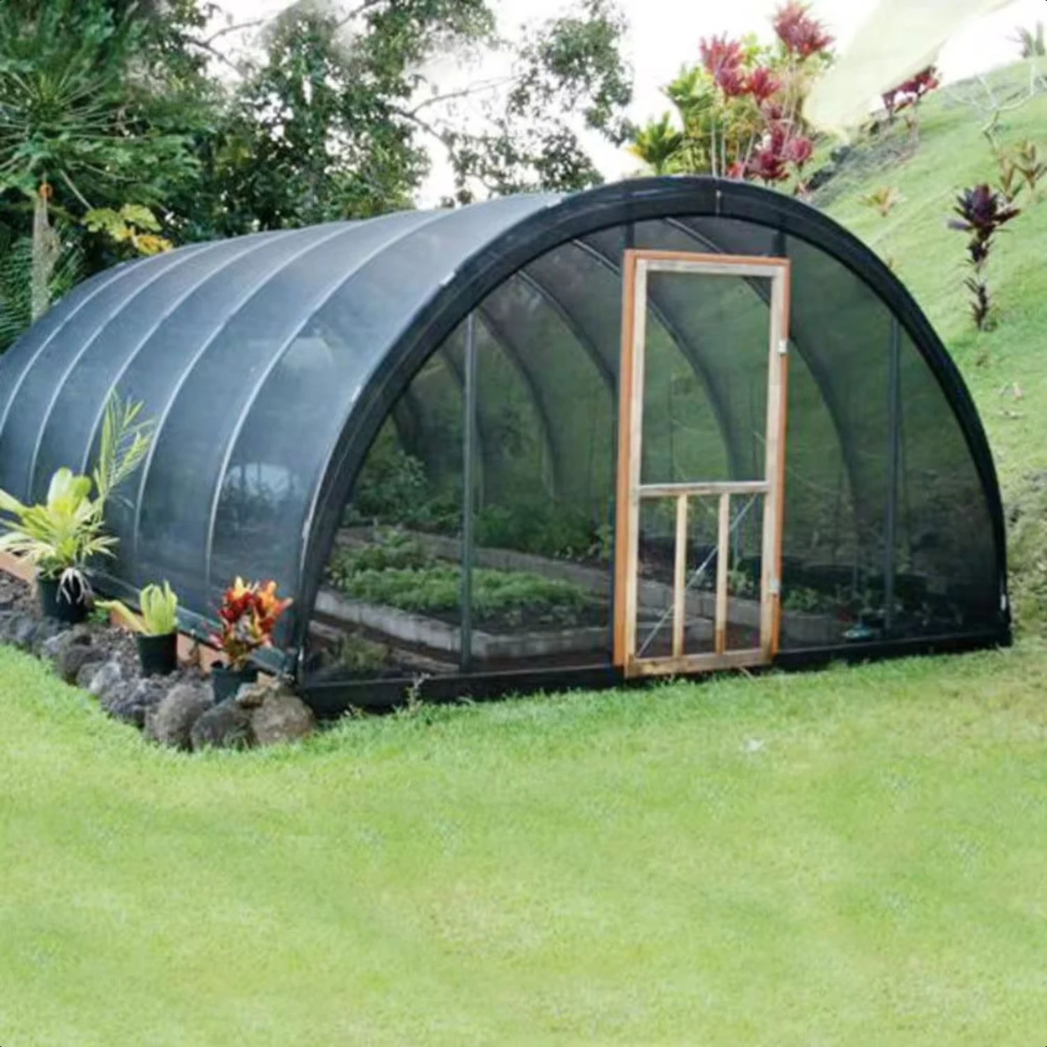 10 ft. x 10 ft. 40% Cut Edge Plant Cover Greenhouse, Barn, Kennel, Pool, Pergola or Carport with Free clips