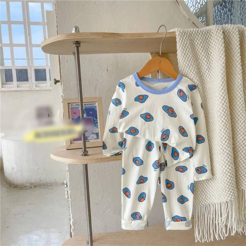 Spring Autumn Children Pajamas Set Kids Baby Girl Boys Underwear Clothing Long Sleeve Children Sleepwear Pajamas Kids Clothing