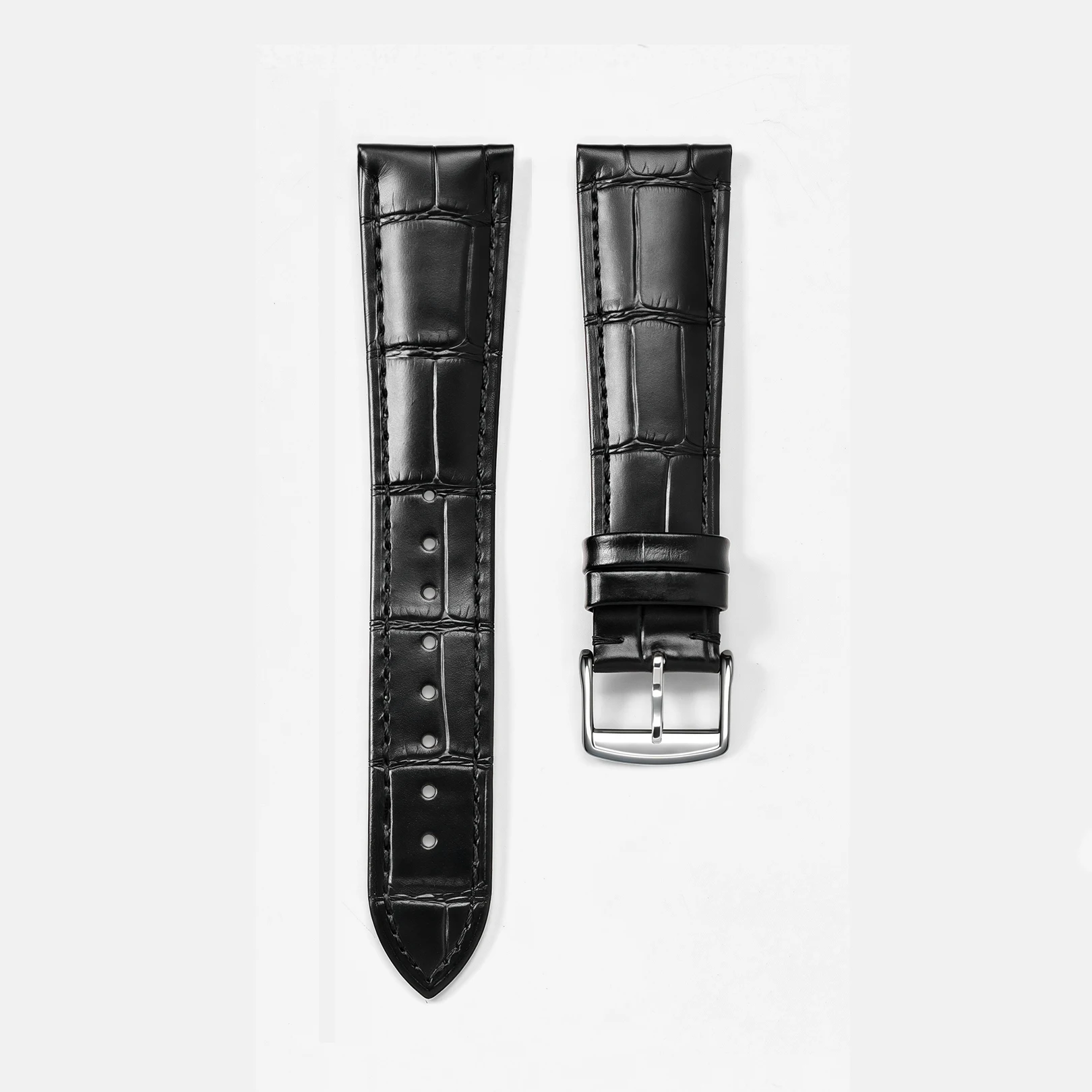 Premium Genuine Leather Watch Band - Universal Fit Replacement Wristband