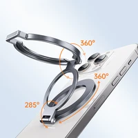 360° Rotation Magnetic Finger Ring Phone Holder Aluminum Alloy Foldable  For iPhone 17 16 15 14 13 12 Pro Max 5