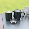 Outdoor Insulated Mug With Carabiner Handle & Lids Portable Compact Camping Cup 4