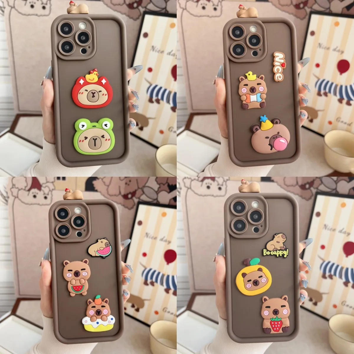 Capibala Multistep Case with Adorable Head Doll Accessory