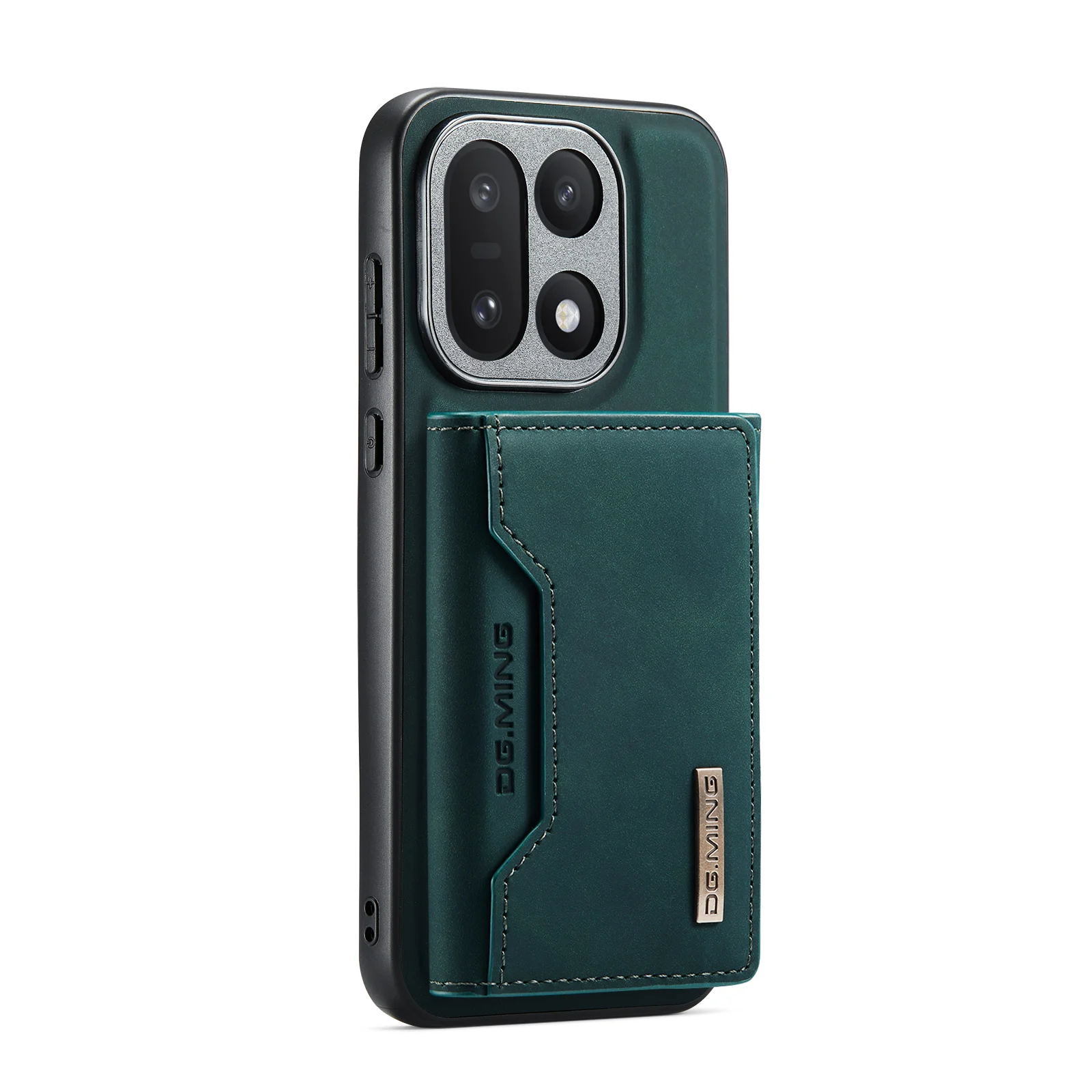 Leather 2-in-1 Wallet Case with Card Slots & Kickstand