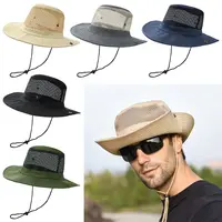 Outdoor Breathable Mesh Camouflage Bucket Hat Sun Protection Hunting Fishing Hiking Cap 1