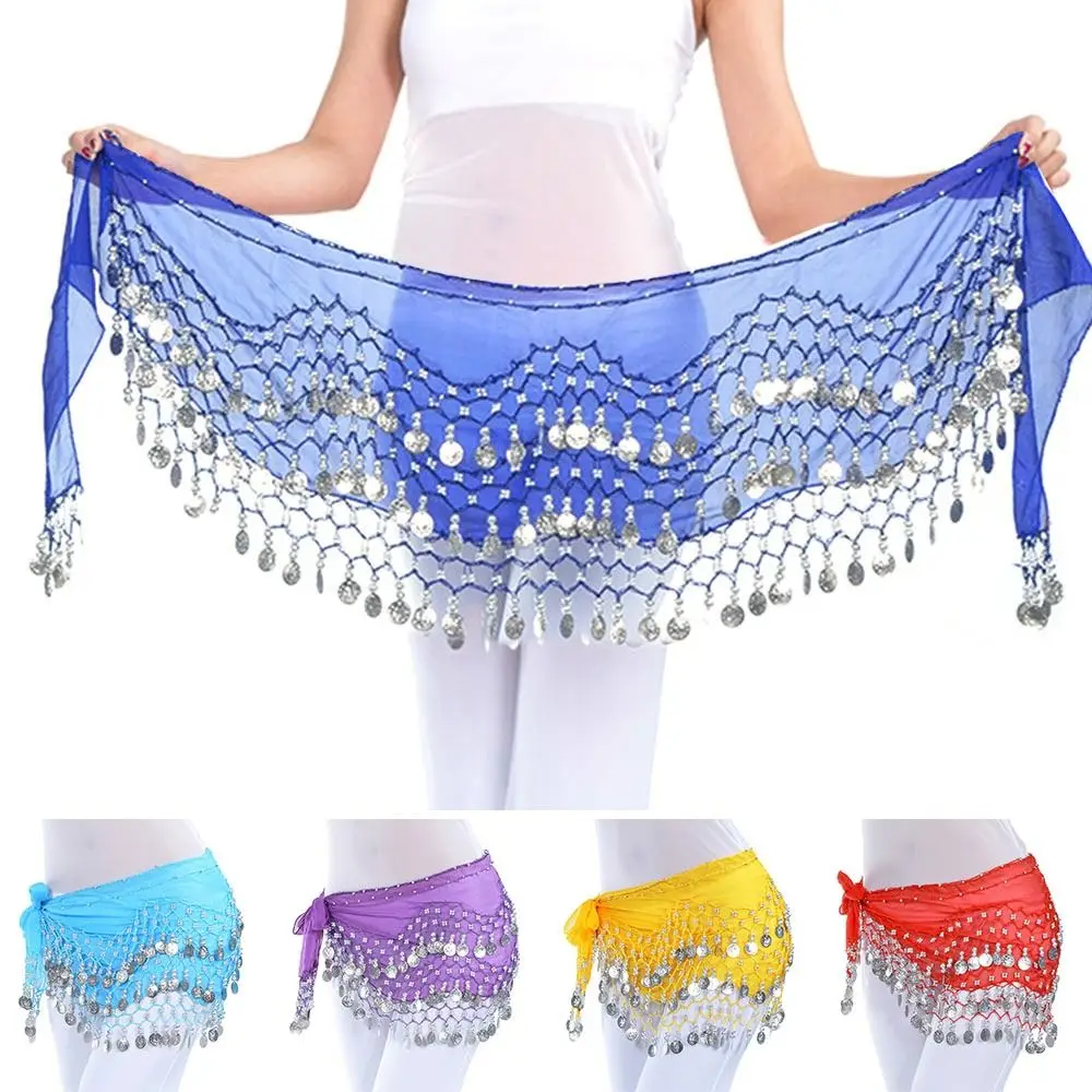 

For Thailand/India/Arab Tassels Show Costumes Sexy Waist Chain Dancer Skirt Belly Dance Belt Hip Scarf