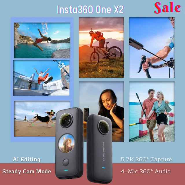 Insta360 One X2 Action Camera  Insta360 One 360 Camera Sport - One X2  Sport Action - Aliexpress