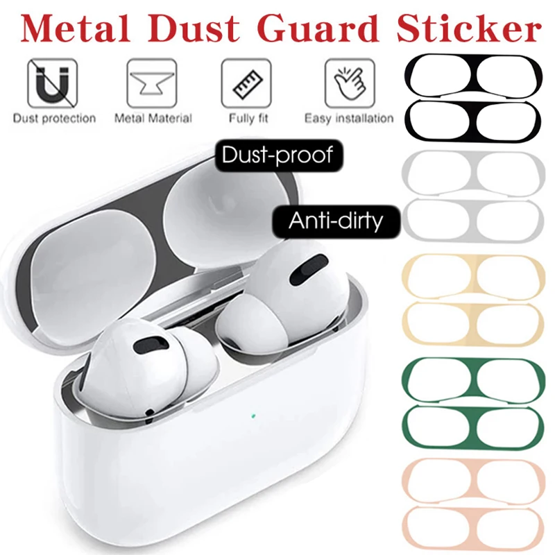 Per Airpods Pro 2 Placca Metallica Adesivo Antipolvere Pellicola Protettiva Ultrasottile Per Apple Airpods Pro 2 Parapolvere